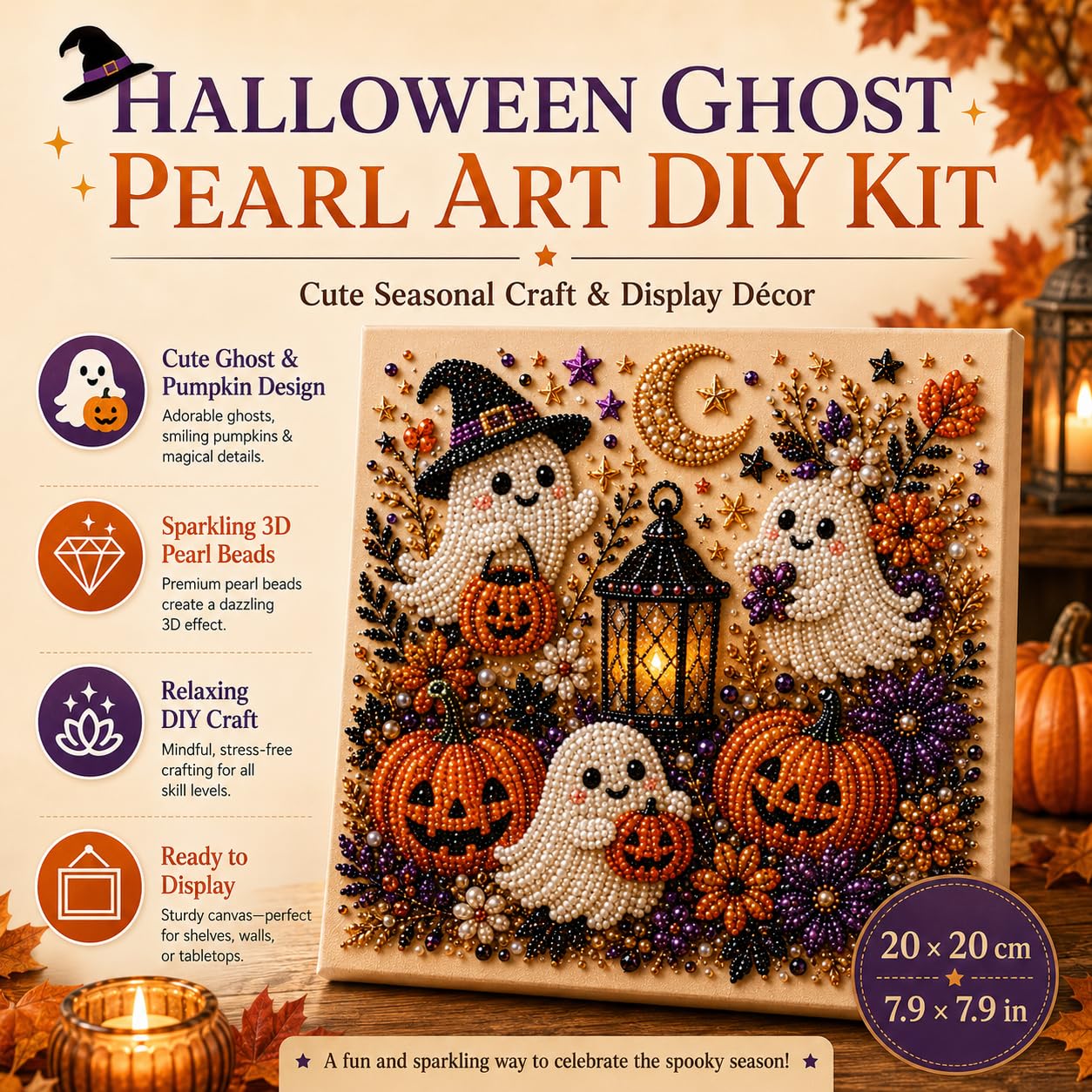 @Halloween Ghost Pearl Art Kit - Resin Art For Beginner review and price
