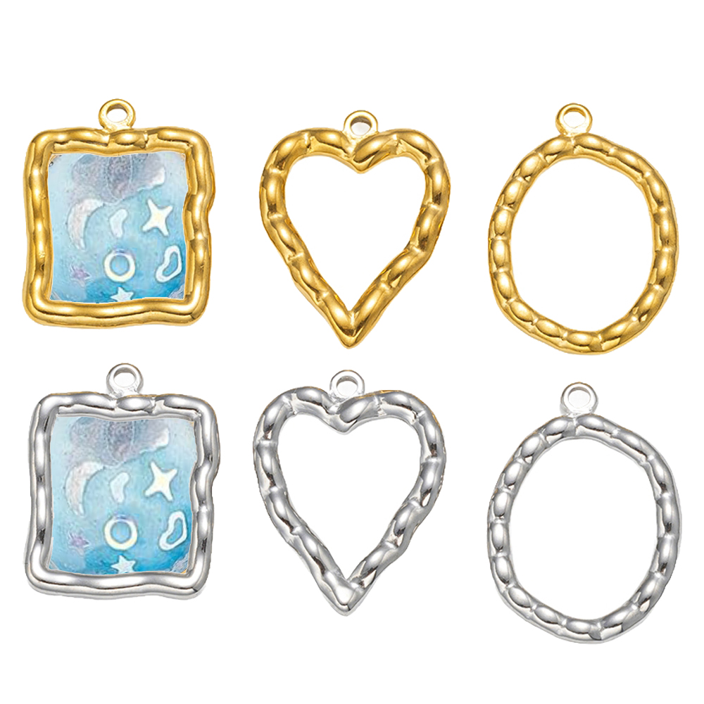 5pcs Stainless Steel Heart Rou - Resin Art Handmade review and price