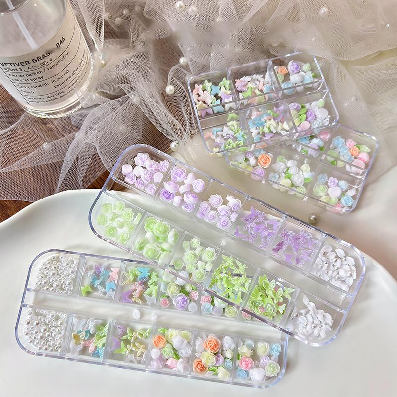 3D Nail Art Decoration Kit 6 1 - Resin Art Using Flowers review and price