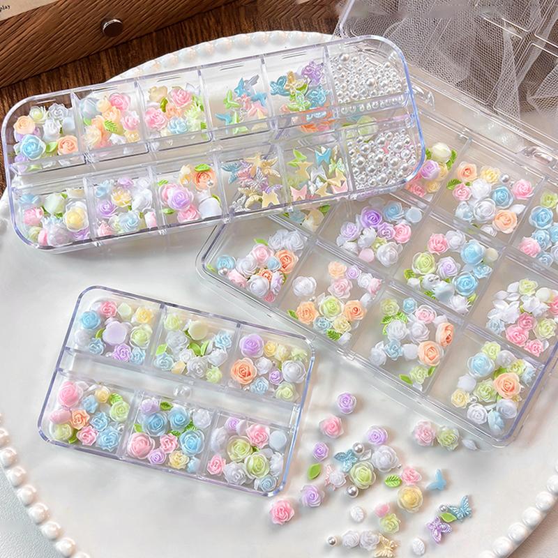 3D Nail Art Decoration Kit 6 1 - Resin Art Using Flowers review and price