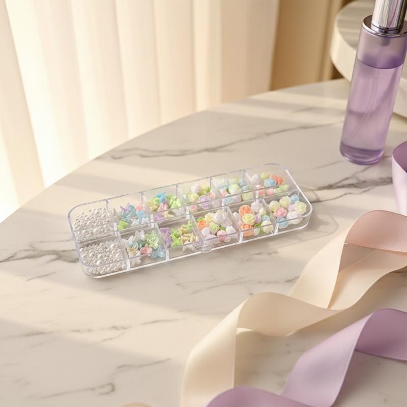 3D Nail Art Decoration Kit 6 1 - Resin Art Using Flowers review and price
