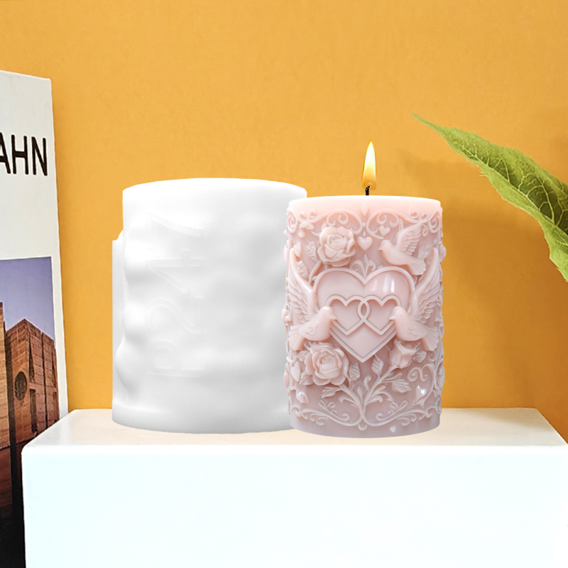 Double Heart Connected White D - Resin Art For Rose review and price