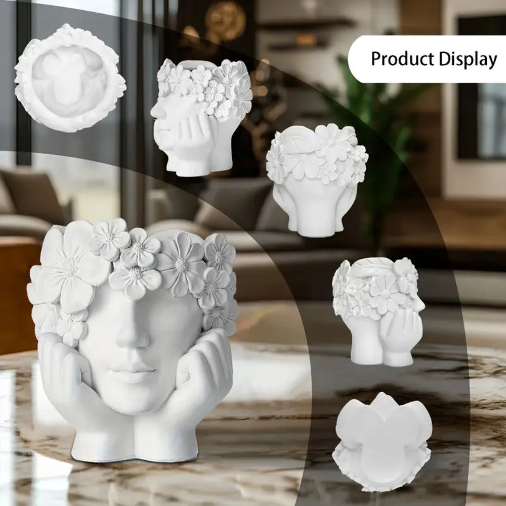1 Creative Female Face Flower  - Resin Art Using Flowers review and price