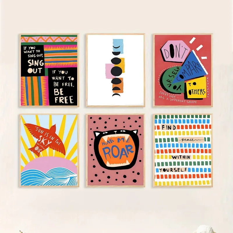 Bohemian Colorful Poster Print - Resin Art Quotes review and price