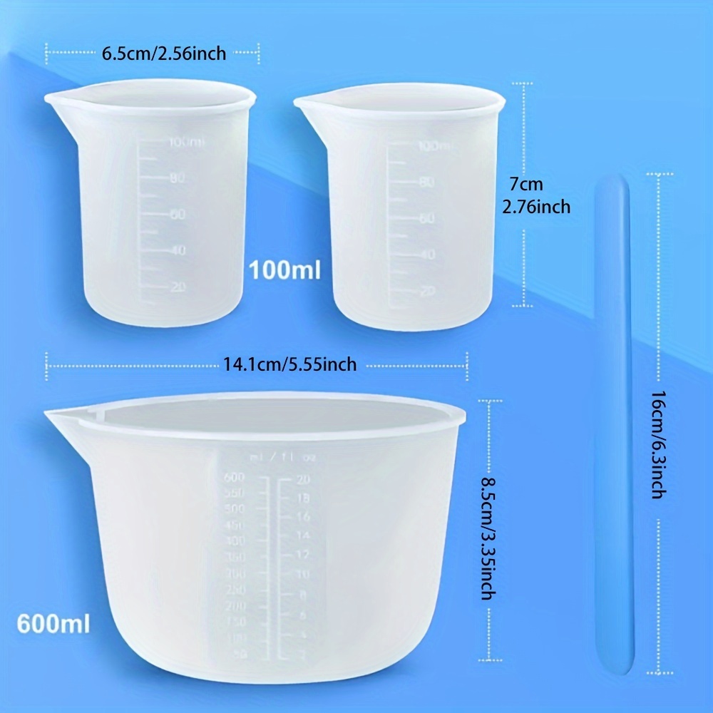 Silicone Measuring Cups, Resin - Resin Art Tools review and price