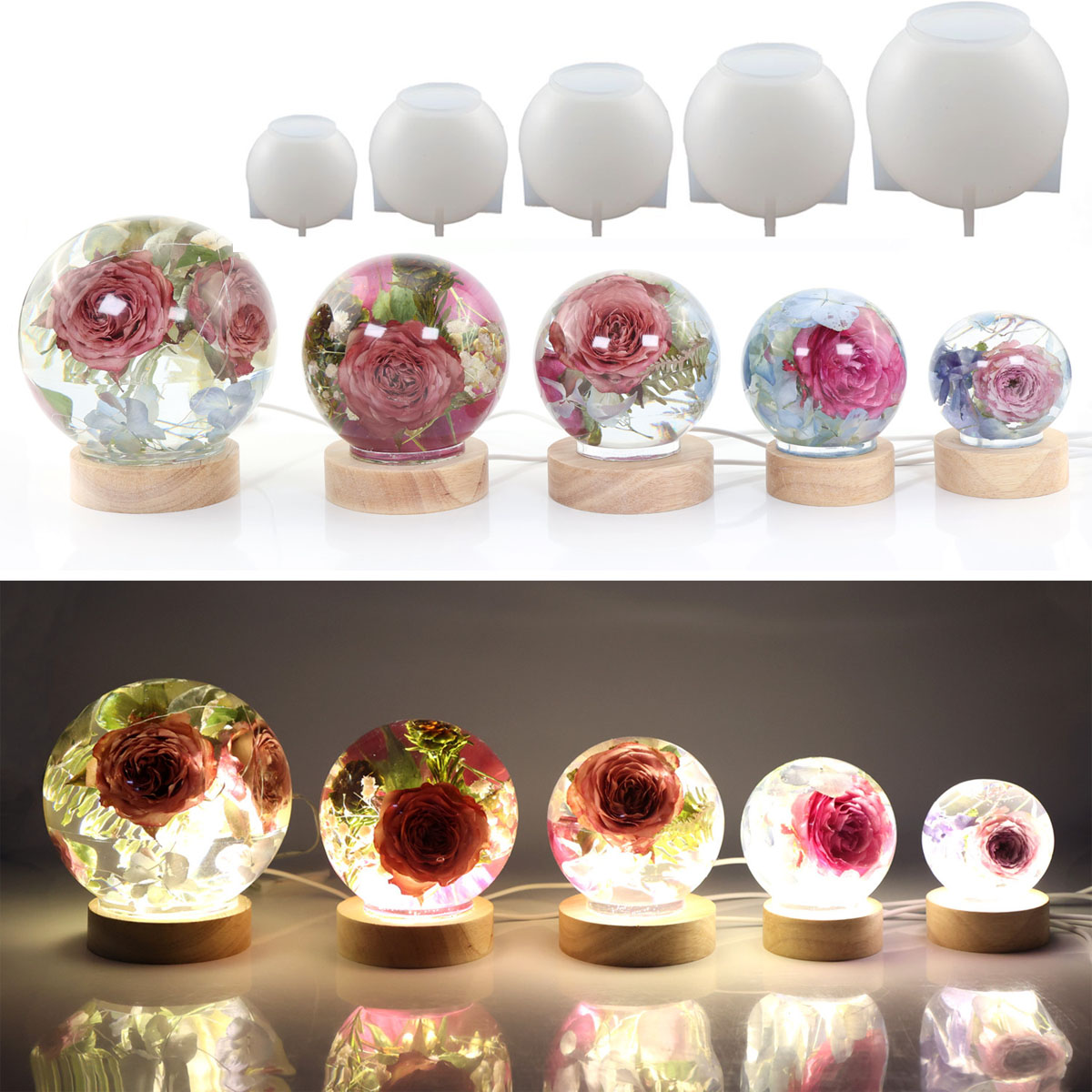65-120mm Sphere Ball Silicone  - Resin Art Tools review and price