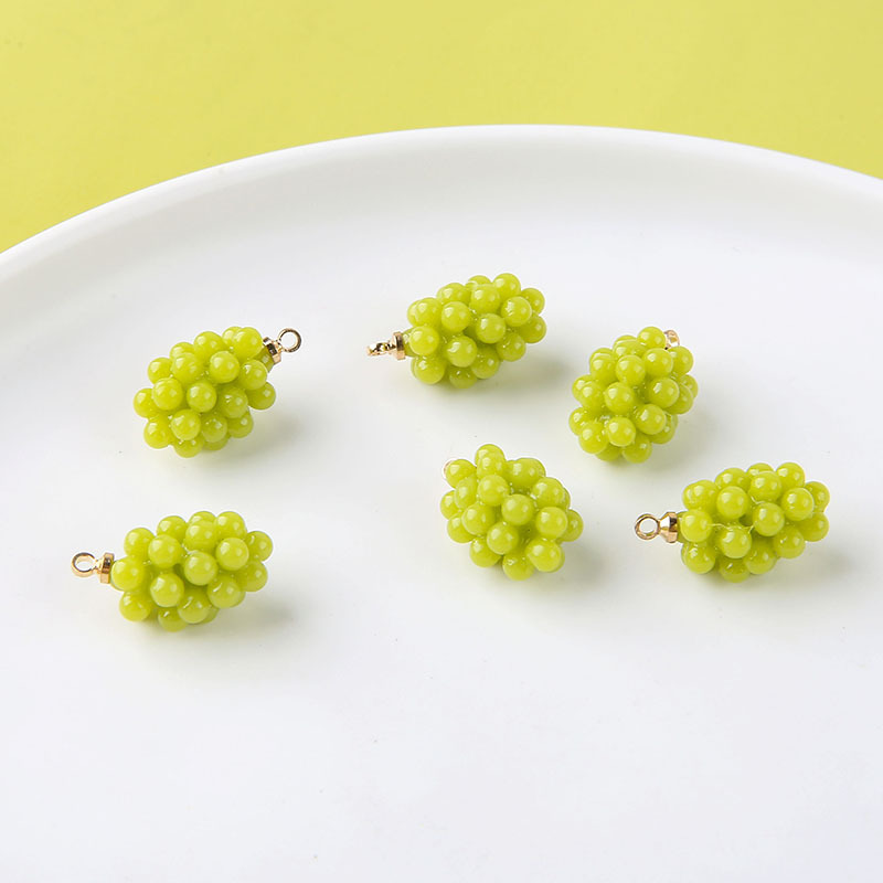 6pcs Cute Little Grapes Resin  - Resin Art Handmade review and price