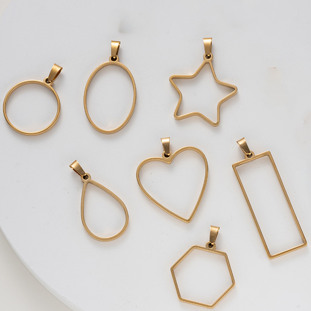 5pcs Stainless Steel Open Back - Resin Art Earrings review and price