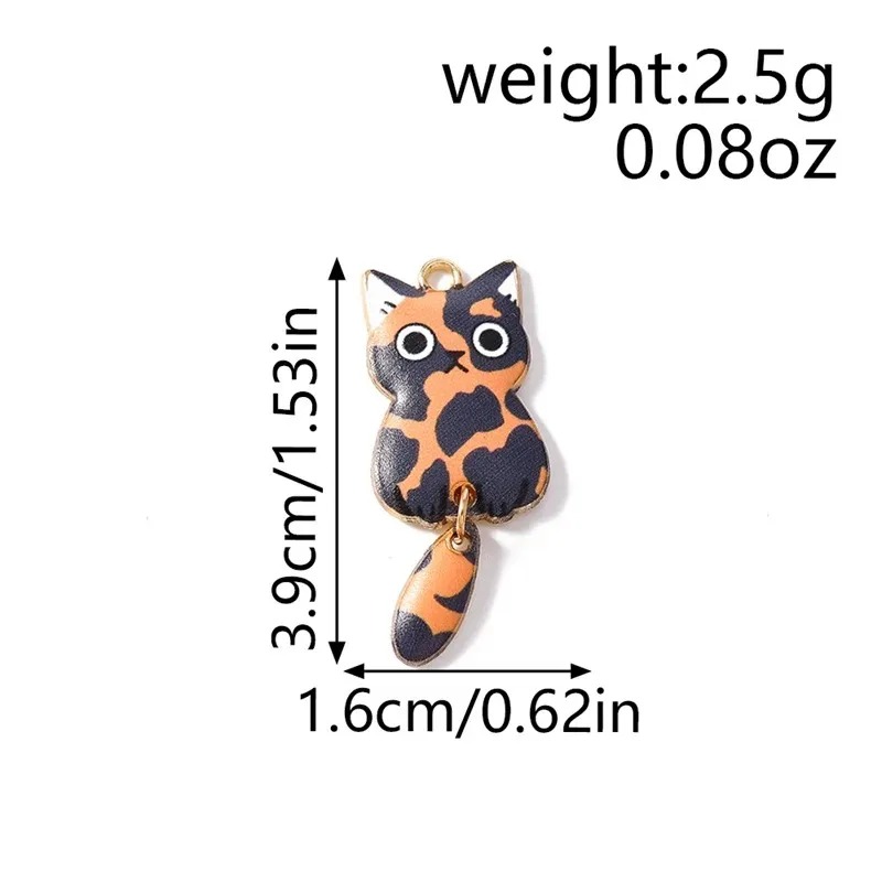 10Pcs 16×39mm Cute Cartoon Cat - Resin Art Handmade review and price