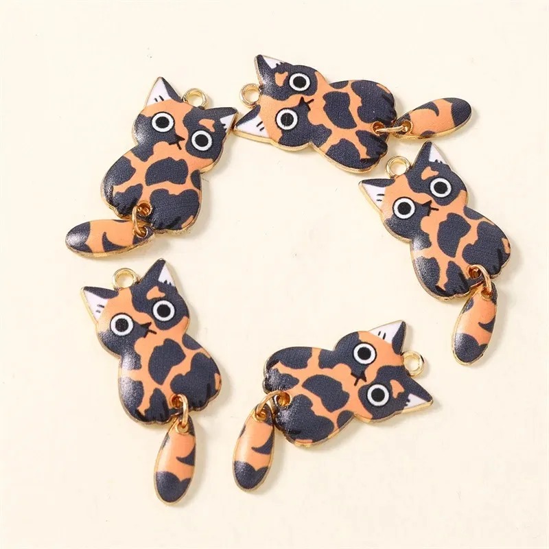 10Pcs 16×39mm Cute Cartoon Cat - Resin Art Handmade review and price