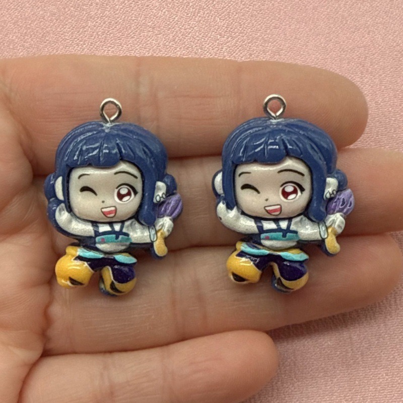 10pcs resin cartoon pendant, D - Resin Art Handmade review and price