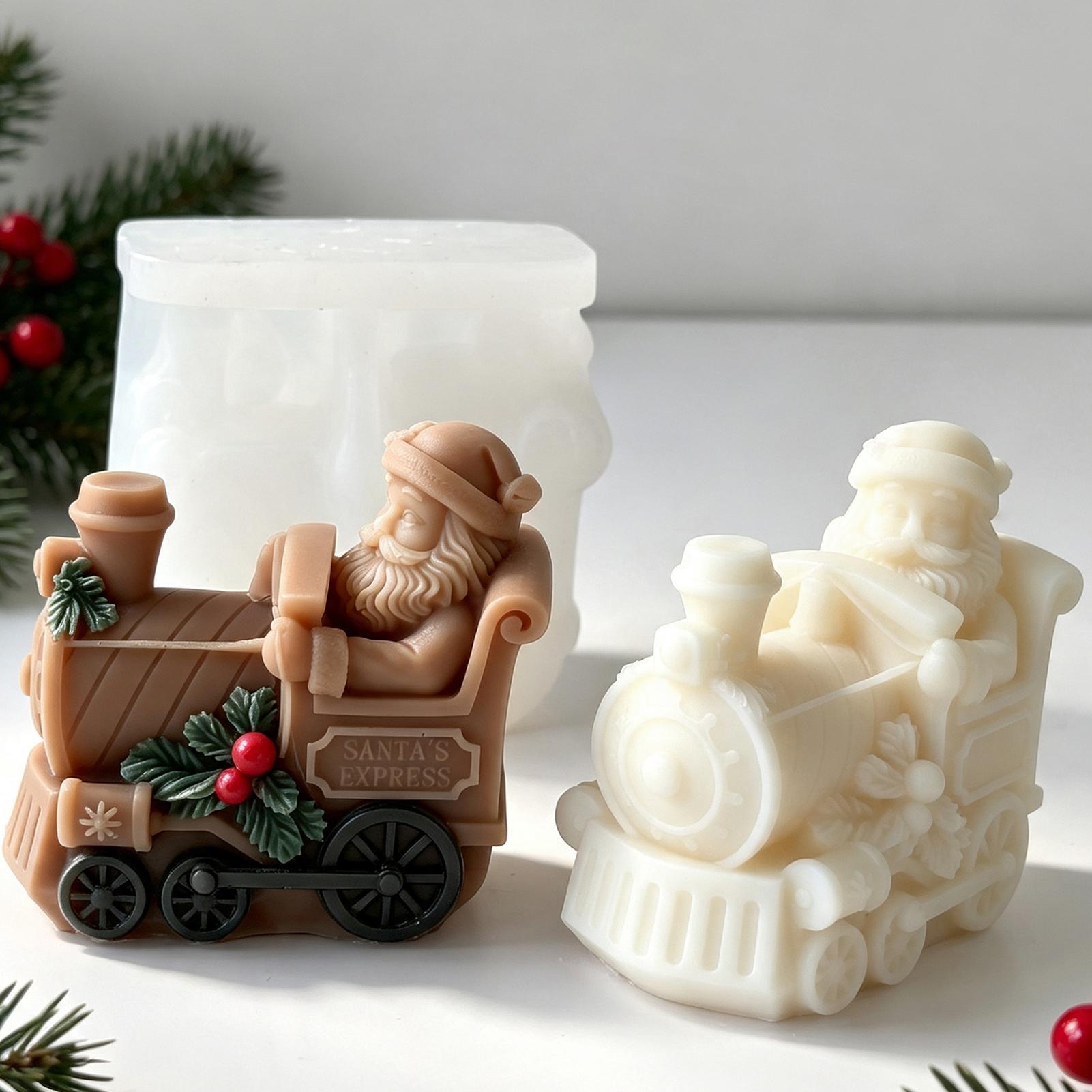Christmas Candle Mold Train Sh - Resin Art For Beginner review and price