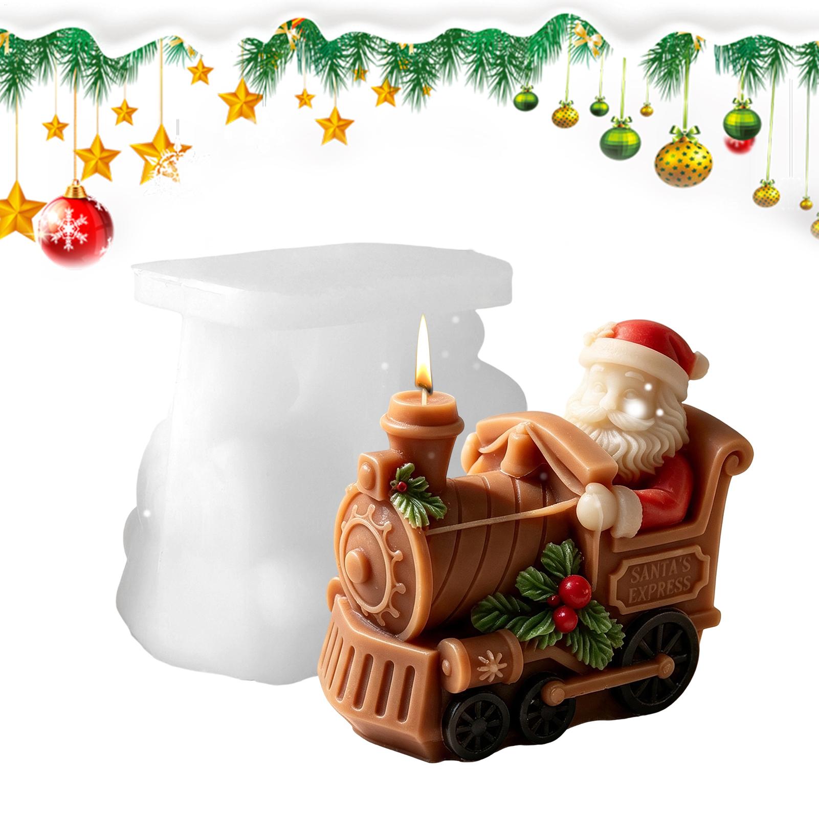 Christmas Candle Mold Train Sh - Resin Art For Beginner review and price