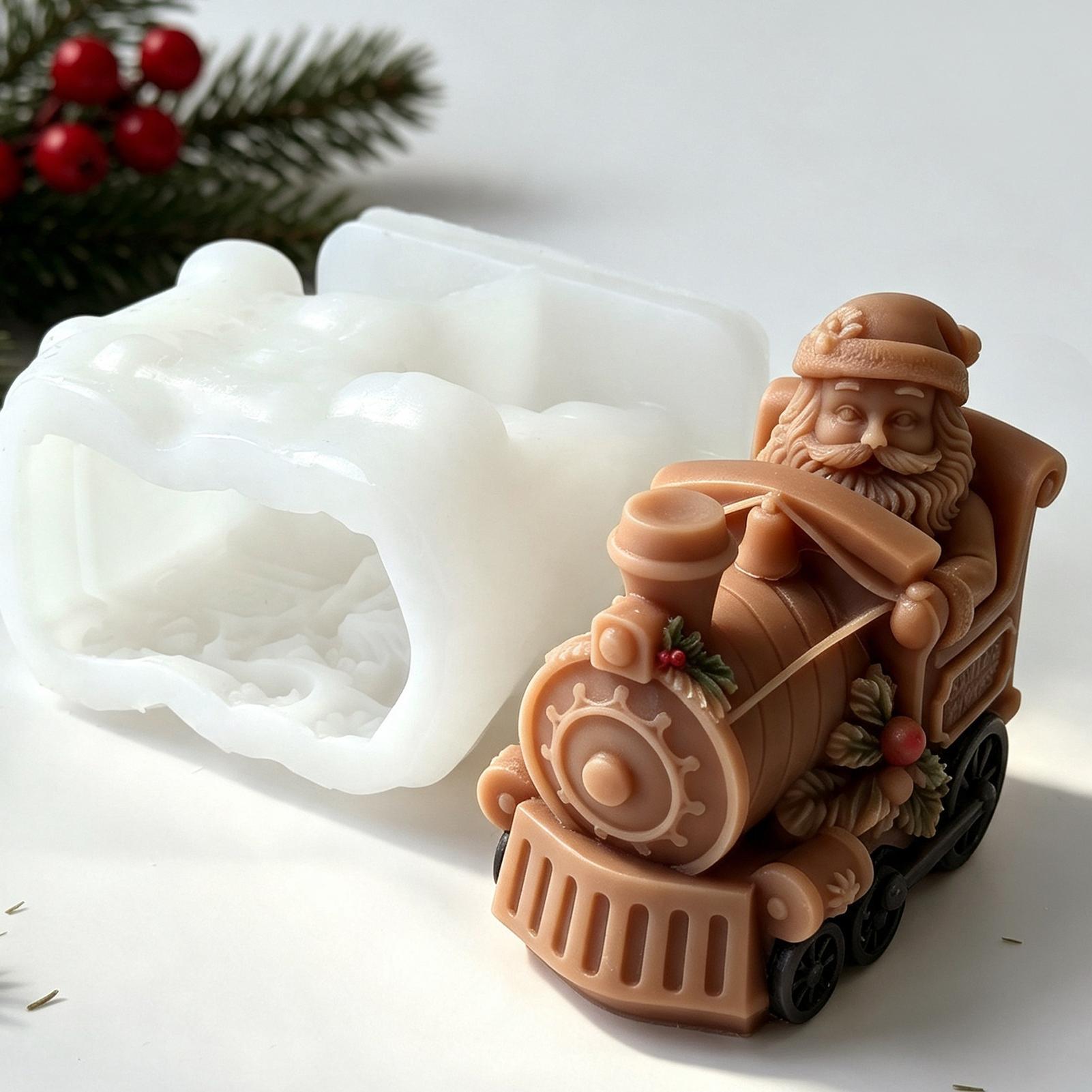Christmas Candle Mold Train Sh - Resin Art For Beginner review and price