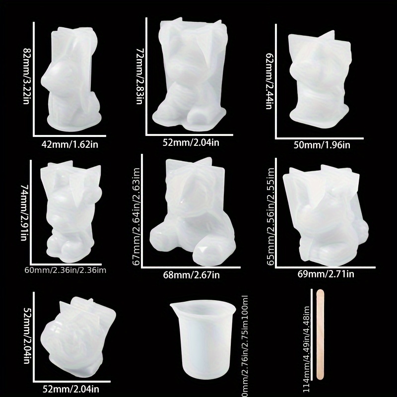 19pcs Resin-Made Mold Set, Sui - Resin Art Tools review and price