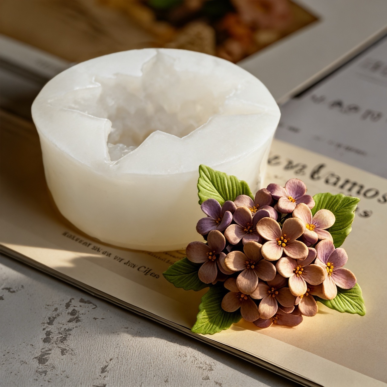2-Piece 3D Rose and Lilac Sili - Resin Art For Rose review and price