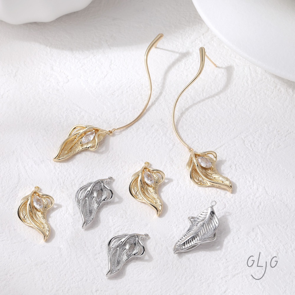 2PCS Leaf Charms for Jewelry F - Gold Leaf Foil review and price