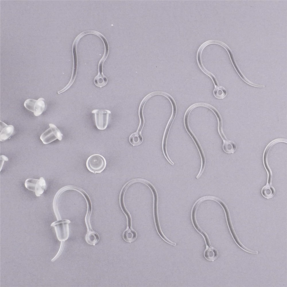 40pcs Clear Plastic Earring Ho - Resin Art Handmade review and price