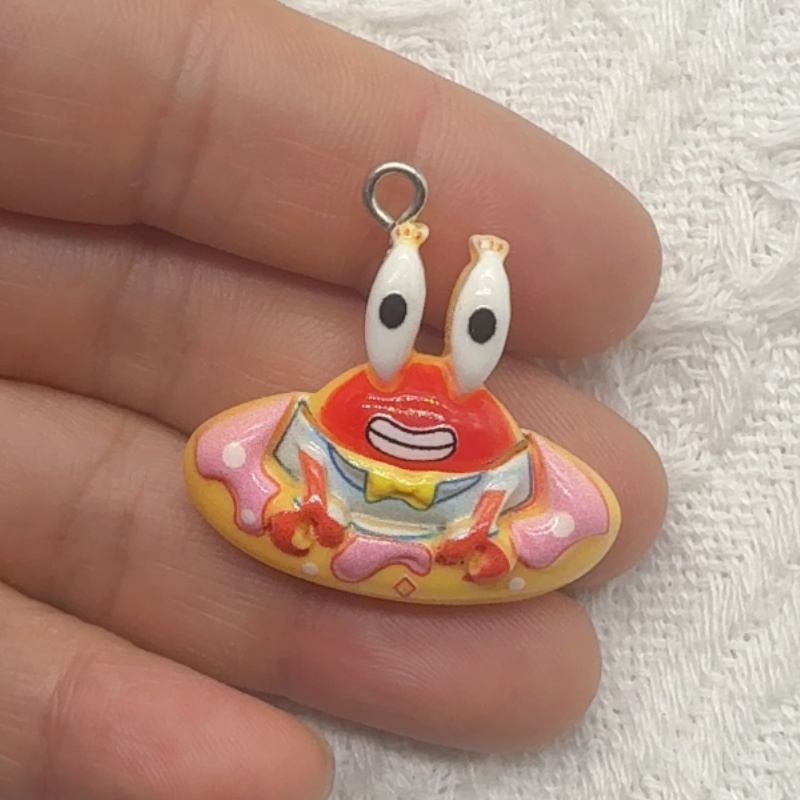 10pcs cartoon resin pendant, D - Resin Art Earrings review and price