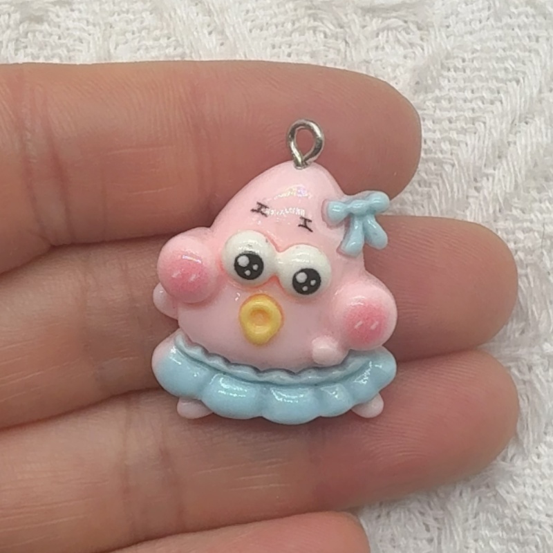10pcs cartoon resin pendant, D - Resin Art Earrings review and price