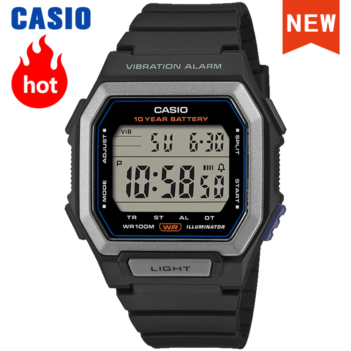 Casio Watch New 2026 Model W-7 - Resin Art Watch review and price