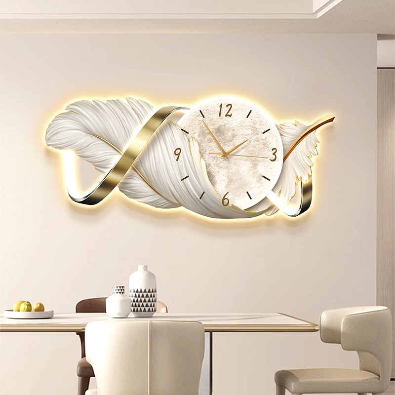Big Size Metal Wall Art Clock  - Resin Art Watch review and price