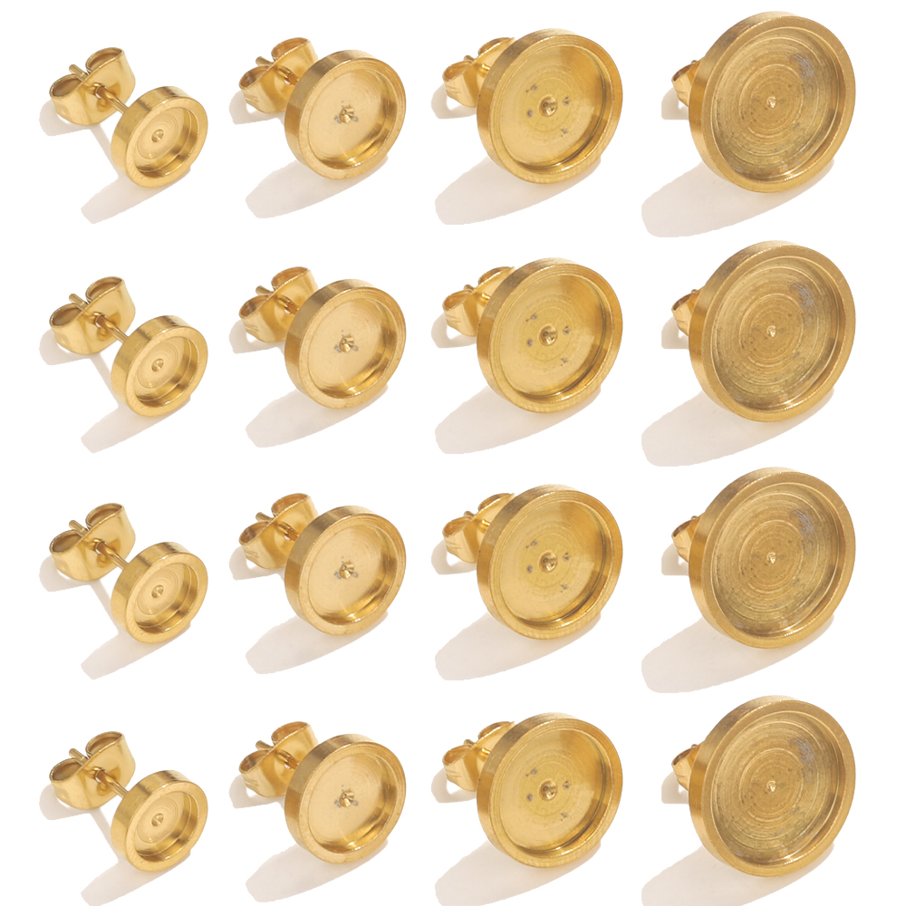 10pcs Stainless Steel Gold Ear - Resin Art Handmade review and price
