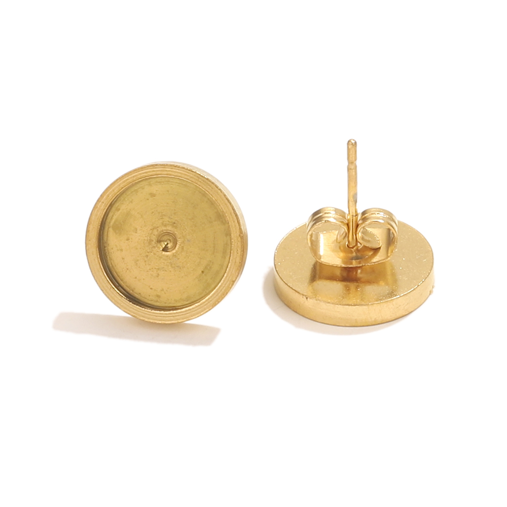 10pcs Stainless Steel Gold Ear - Resin Art Handmade review and price